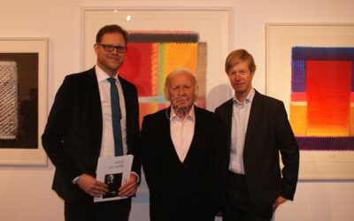 Galerist Till Breckner, Prof. Heinz Mack, Prof. Dr. Robert Fleck