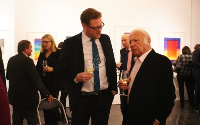 Prof. Heinz Mack im Gespräch mit Till Breckner - Foto © Galerie Breckner GmbH, Düsseldorf 2013