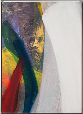 Arnulf Rainer: Ohne Titel, 2009, Leimfarbe auf Leinwand , 82 x 59 cm © Atelier Arnulf Rainer. Foto: Robert Zahornicky © VG Bild-Kunst, Bonn 2015