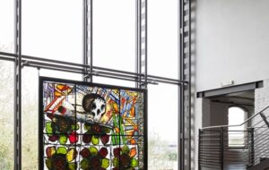 Markus Lüpertz, Herbstfenster, Glasgemälde, 2016, Deutsches Glasmalerei-Museum Linnich - Foto Hinschläger