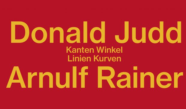 Donald Judd Arnulf Rainer Ausstellung