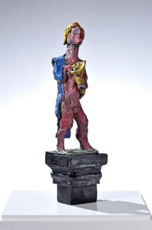 Markus Lüpertz, Fortuna, Skulptur, 2013. Bronze, handbemalt, 37 x 11 x 7,5 cm, 45 Exemplare,erschienen bei Kusntverlag Till Breckner
