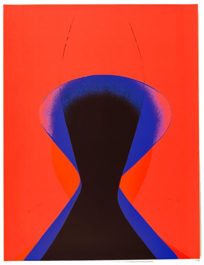 Otto Piene Blue Monk Serigrafie 1969