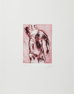 Markus Lüpertz, Herkules (rot), 2012, Radierung auf Bütten, 48 x 38 cm, 20 Exemplare zzgl. e.a.