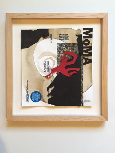 Felix Droese Ohne Titel MoMA Papierschnitt Collage 2018 31 x 29 cm