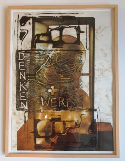 Felix Droese Dubbelsteen Offset Holzdruck 2012 75 x 55 cm