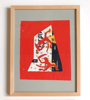 Felix Droese Teufel Corona 1 Papierschnitt 2020 32,5 x 42,5 cm