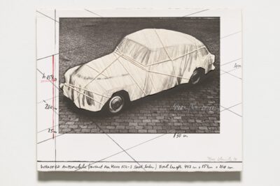 Christo und Jeanne-Claude Wrapped Automobile (Volvo) Collage 1984