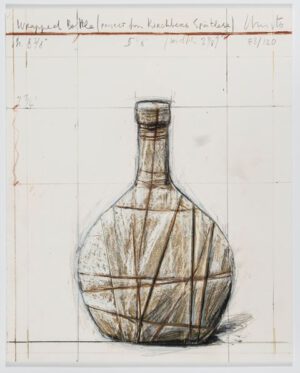 Christo und Jeanne-Claude Wrapped Bottle Collage 2007