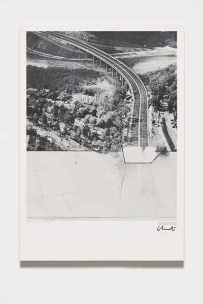 Christo und Jeanne-Claude Closed Highway Grafik 1972