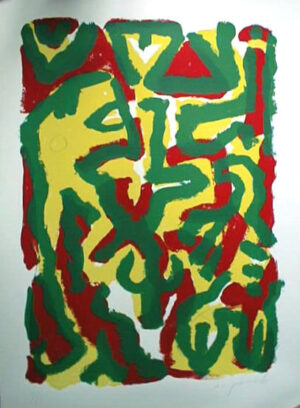 A. R. Penck Komposition 1997 Siebdruck 120 x 80 cm 5 arabisch nummerierte handsignierte Exemplare