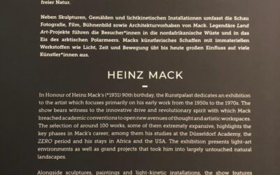 Impressionen der Ausstellung Heinz Mack