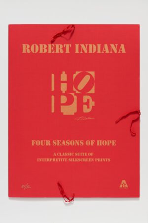 Robert Indiana FOUR SEASONS OF HOPE Gold 2012 4 Siebdrucke Leinenmappe