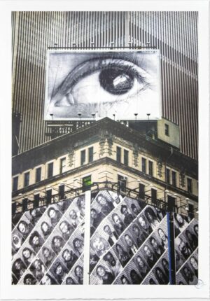 JR Inside Out, Times Square, close up, USA, 2013. Lithografie in der Abmessung 100 x 70 cm. Auflage: 180 Exemplare
