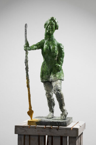 Markus Lüpertz Skulptur Diana 100 cm Bronze handbemalt