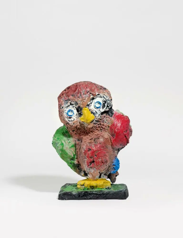 lue1415-markus-luepertz-eule-der-athene-2015-bronze-40x30x25cm Markus Lüpertz, Skulptur, Eule der Athene, 2015, handbemalte Bronze, Abmessung: 40 x 30 x 25 cm, 45 nummerierte Exemplare zzgl. e.a.
