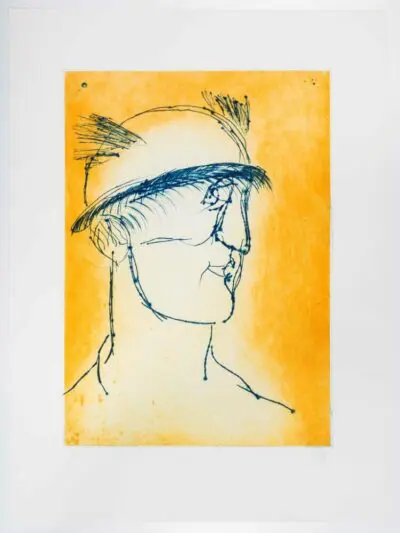 Markus Lüpertz Hermes Gelb Grafik