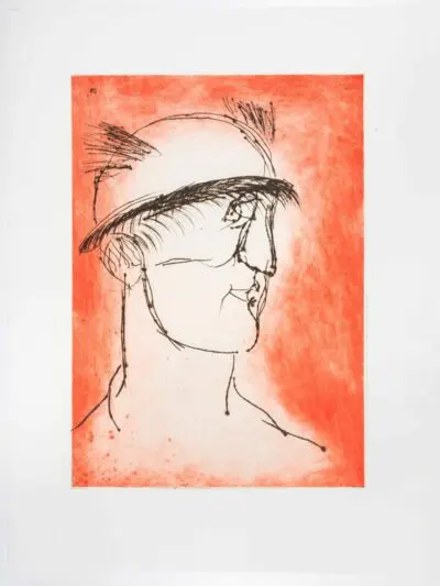 Markus Lüpertz Hermes Grafik Rot