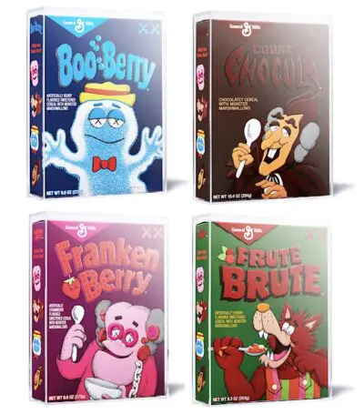 KAWS Monsters Cereal Boxes 2022